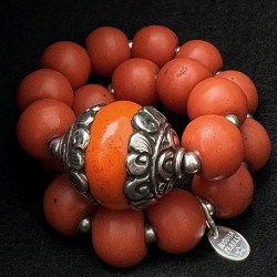 buddhapearls Armband LIMITED EDITION |Historischen Perlen & Silber | Vintage Beads