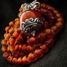 Vintage Kette aus böhmischem Glas, Turmalin, Rubin & Heliodor | buddhapearls