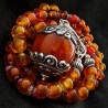 Vintage Kette aus böhmischem Glas, Turmalin, Rubin & Heliodor | buddhapearls
