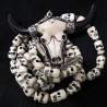 buddhapearls Skull Bone Kette mit Mondstein & Silber | Handmade in Berlin