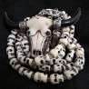 buddhapearls Skull Bone Kette mit Mondstein & Silber | Handmade in Berlin