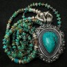 Arizona Türkis Kette 26048 LIMITED EDITION | Handgefertigt Silber | buddhapearls Berlin