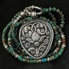Arizona Türkis Kette 26048 LIMITED EDITION | Handgefertigt Silber | buddhapearls Berlin