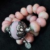 Armband 26055 LIMITED EDITION Koralle, Keramik & Silber – Handgefertigt | buddhapearls