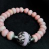 Armband 26055 LIMITED EDITION Koralle, Keramik & Silber – Handgefertigt | buddhapearls