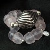 Rosenquarz Armband mit Silber | Handmade in Berlin | Exklusiver Edelsteinschmuck von buddhapearls