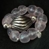 Rosenquarz Armband mit Silber | Handmade in Berlin | Exklusiver Edelsteinschmuck von buddhapearls