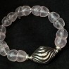 Rosenquarz Armband mit Silber | Handmade in Berlin | Exklusiver Edelsteinschmuck von buddhapearls