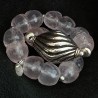 Rosenquarz Armband mit Silber | Handmade in Berlin | Exklusiver Edelsteinschmuck von buddhapearls