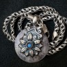 Vintage Schlangen-Kette aus Silber | Rosenquarz & Mondstein | buddhapearls | Handmade in Berlin