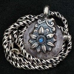 Vintage Schlangen-Kette aus Silber | Rosenquarz & Mondstein | buddhapearls | Handmade in Berlin