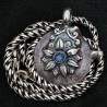 Vintage Schlangen-Kette aus Silber | Rosenquarz & Mondstein | buddhapearls | Handmade in Berlin