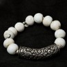buddhapearls XXL Conch Armband mit Lotus & Silber | Studio Berlin