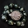 Seraphinit Armband mit tibetischer Silberperle | buddhapearls