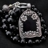 Turmalin Kette mit Buddha Anhänger aus Onyx & Silber | buddhapearls Berlin