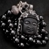 Turmalin Kette mit Buddha Anhänger aus Onyx & Silber | buddhapearls Berlin