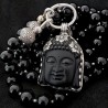 Turmalin Kette mit Buddha Anhänger aus Onyx & Silber | buddhapearls Berlin