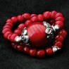 Vintage Armband White Hearts Glasperlen & Silber | buddhapearls