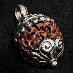Rudraksha Anhänger & Silber | Handgefertigt in Berlin | buddhapearls